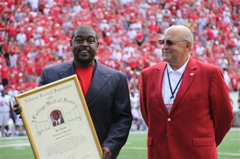 Heisman trophy winner Ron Dayne was honored at the game for his ...