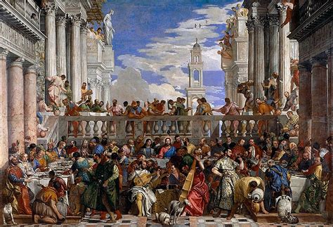 Paris Louvre Painting 1562-63 Veronese - The Wedding Feast at Cana