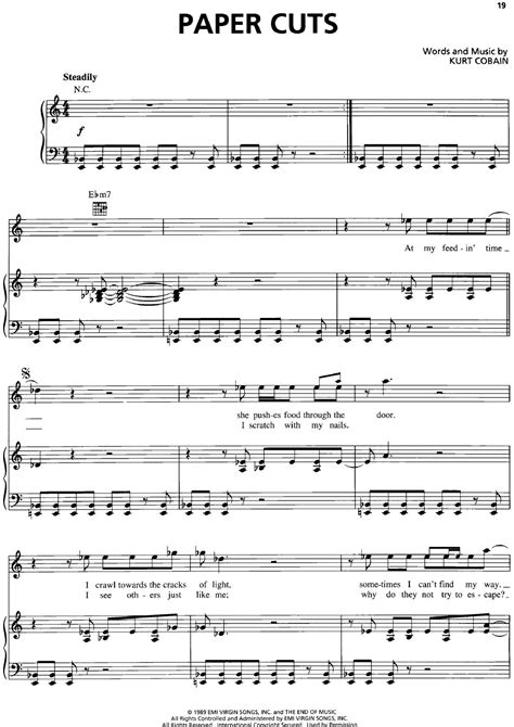 Nirvana-Paper Cuts Sheet Music pdf, - Free Score Download ★