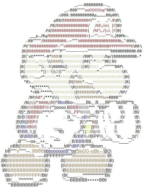 ASCII-Art | Ascii art, Text art, Ascii