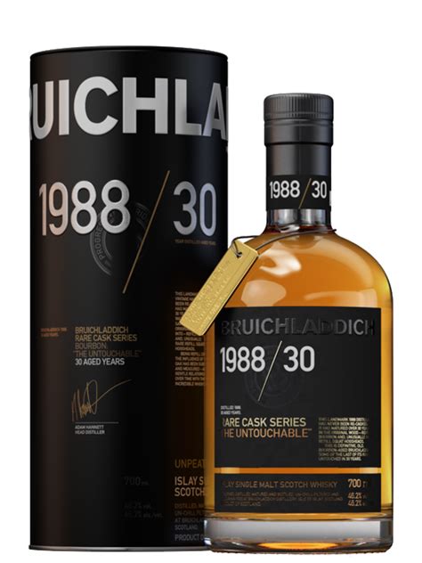 Bruichladdich 30 Year Old 1988 Vintage Rare Cask Series Islay Single Malt Scotch Whisky | House ...