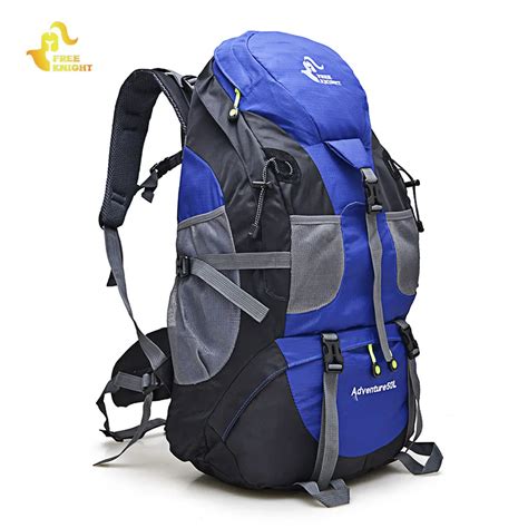 Free Knight Climbing Backpack 50L Waterproof Outdoor Rucksack Cycling Hiking Backpack Trekking ...