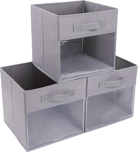 Amazon.com: clear cube storage bins