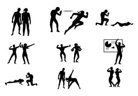 Personal Trainer Silhouette at GetDrawings | Free download