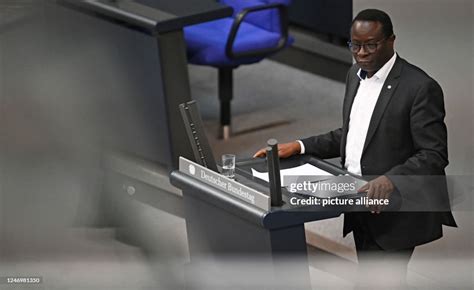 Karamba Diaby , Member of the Bundestag, speaks during the plenary ...