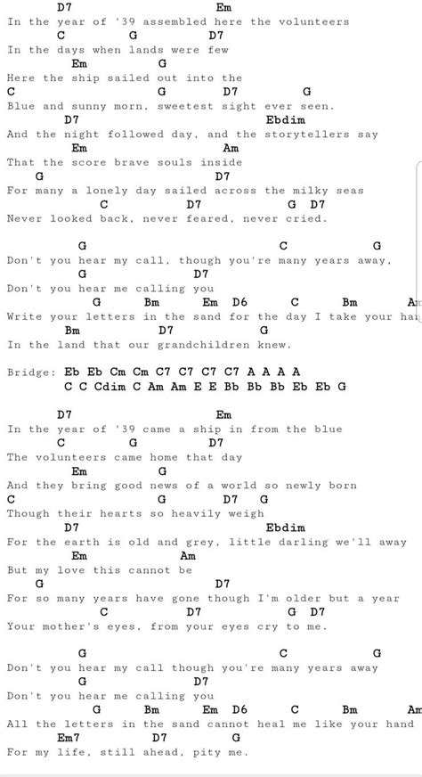 Queen '39 Lyrics and Chords