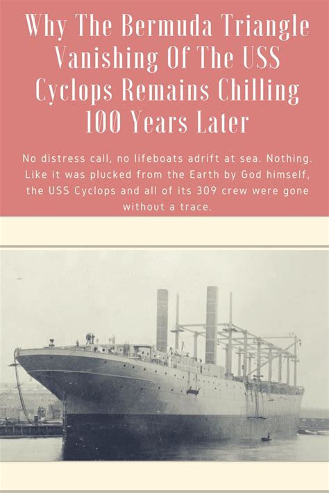 Why The Bermuda Triangle Vanishing Of The USS Cyclops Remains Chilling 100 Years Later #Bermuda ...