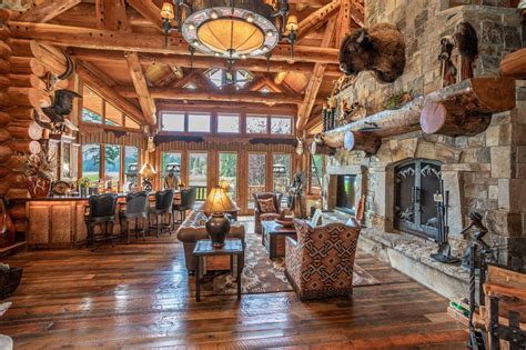 Montana Log Mansion With a Wine Cellar and Game Room Asks $17 Million - Mansion Global