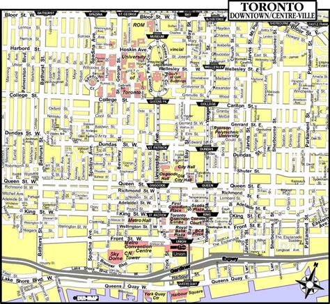 Map Of Downtown Toronto