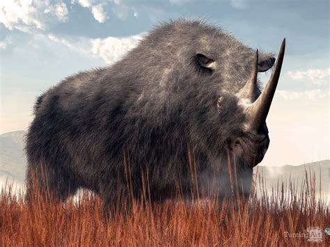 Ice Age Rhino by Daniel Eskridge - TurningArt