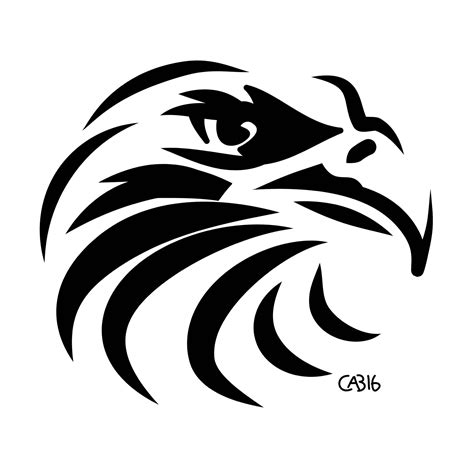 Image result for hawk stencil | Tribal eagle, Custom vinyl decal, Eagle ...