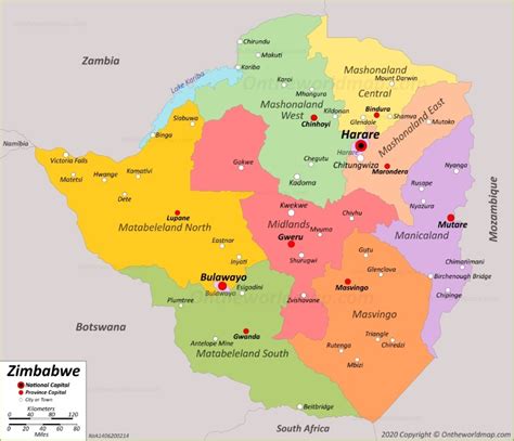 Zimbabwe Map | Maps of Zimbabwe