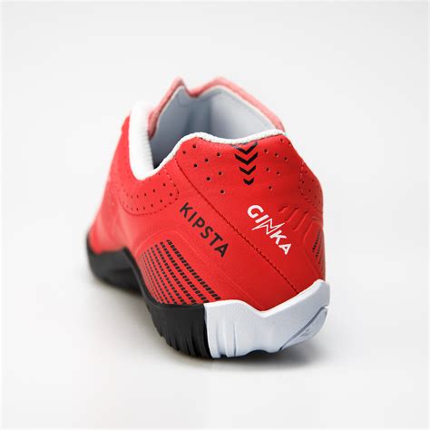 Kids' Indoor Soccer Shoes - Ginka 500 Red/Black - fluo electric red ...