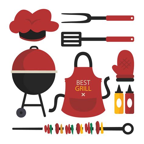 Barbecue Picnic Food Illustration - Red barbecue vector png download - 1500*1500 - Free ...