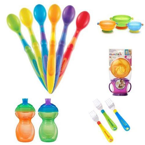 Munchkin Solid Feeding Set | Kids flatware, Munchkin, New baby products