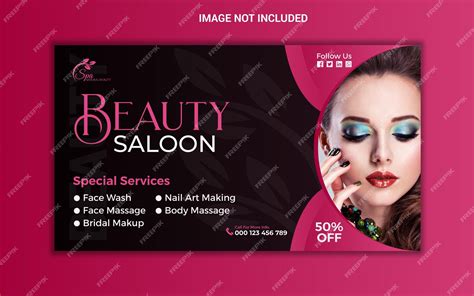 Premium Vector | Spa and beauty salon facebook cover social media banner template design