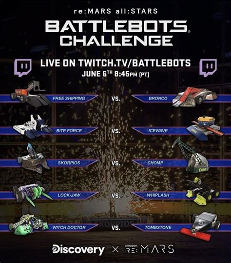 Battlebots 2019 Season. Box: Locked. Lights: On. Time: Robot Fightin ...