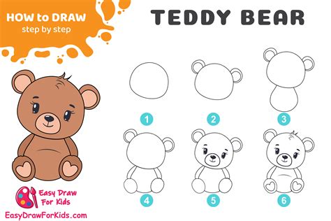 How To Draw A Teddy Bear Face