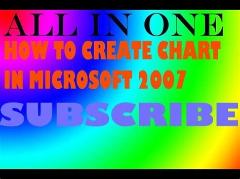 HOW TO CREATE CHART IN EXCEL 2007 - YouTube