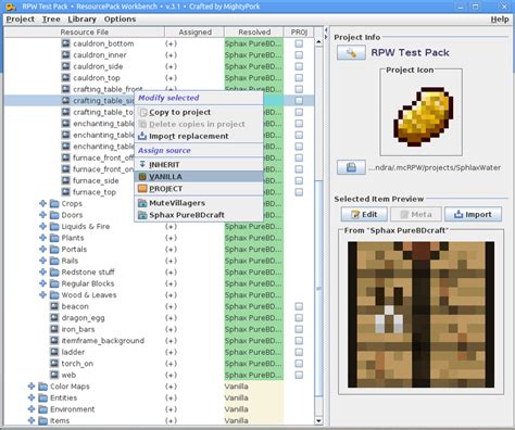 Tutorial:Programs and editors/Resource pack creators – Minecraft Wiki