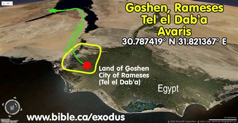 The Exodus Route: Goshen and Ramses