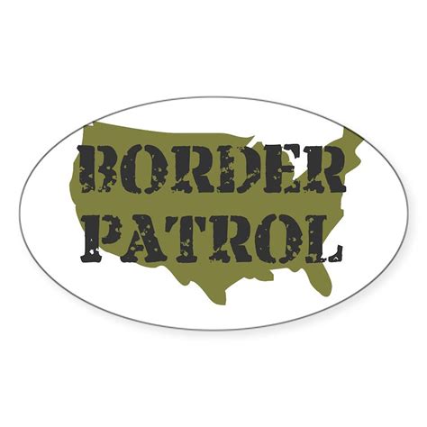 BORDER PATROL LOGO Sticker (Oval) US BORDER PATROL SHIRT LOGO Oval Sticker | CafePress