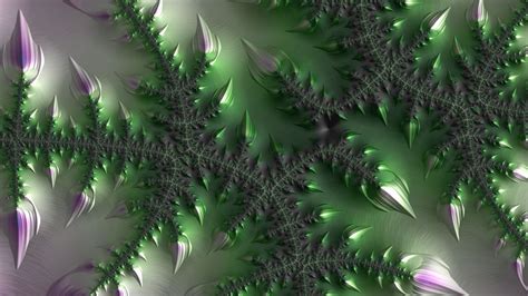 Wallpaper fractal, leaves, patterns, abstract hd, picture, image