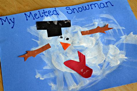 Melted Snowman Painting | Preschool art projects, Preschool christmas ...