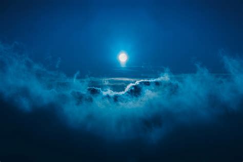 5185x3457 above the clouds, moutain, light, night, sun, moonlight, nightvision, moon, moonlit ...