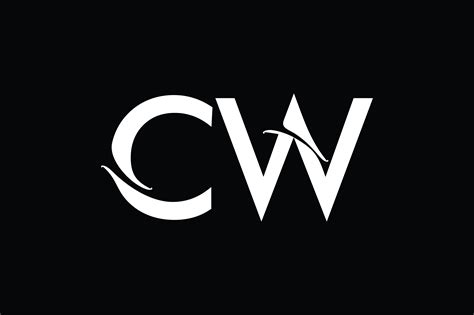 CW Monogram Logo Design By Vectorseller | TheHungryJPEG