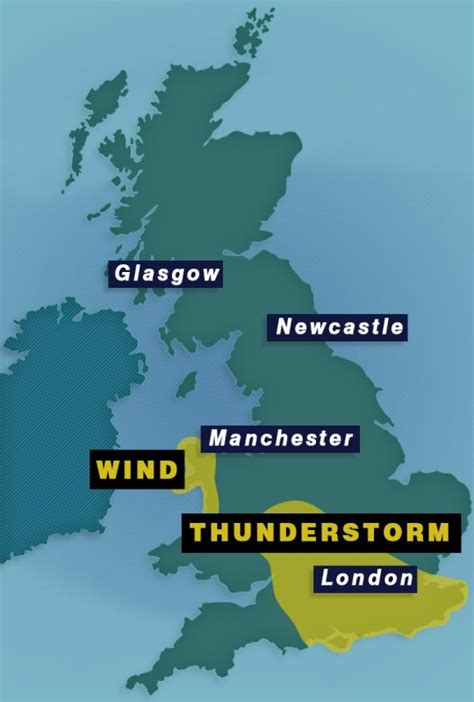 UK weather: Met Office thunderstorm warning issued for South East | UK News | Metro News