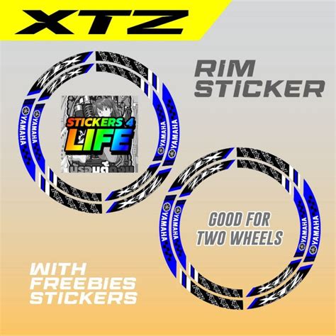 Yamaha XTZ 125 Rim Sticker Decals Mags (Front Back) | Lazada PH