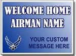 Air Force Sign Welcome Home Full Color