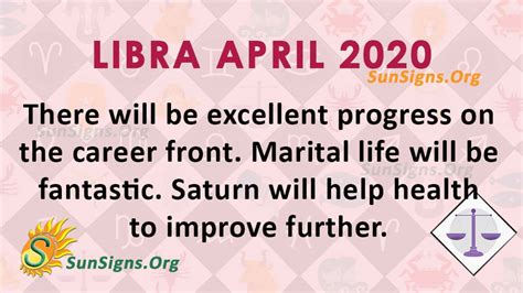 Libra April 2020 Monthly Horoscope Predictions - SunSigns.Org