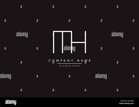 MH logo design vector illustration template Stock Vector Image & Art - Alamy