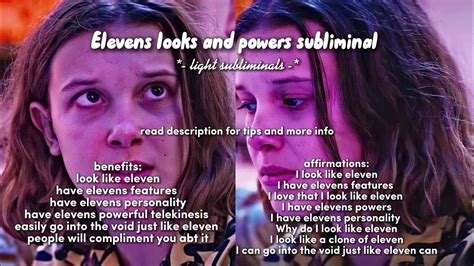 elevens looks and powers subliminal (strong) - YouTube