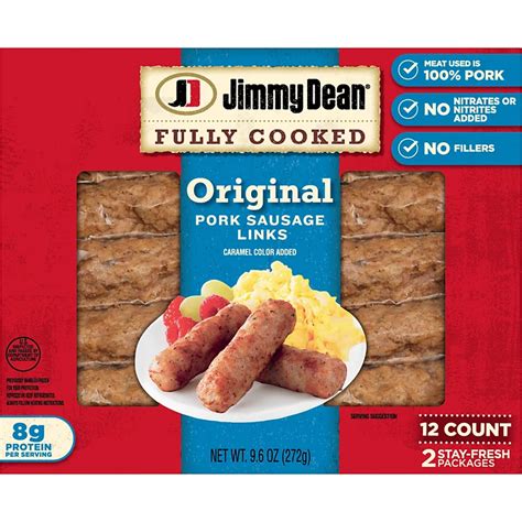 Jimmy Dean Fully Cooked Original Pork Sausage Links - Shop Meat at H-E-B