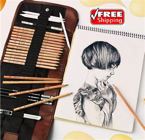 Drawing Pencil Kit Professional Set Sketch Pencil Set Charcoal - Etsy