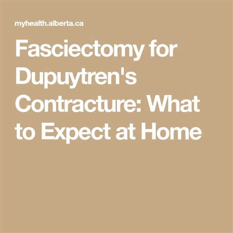 Fasciectomy for Dupuytren's Contracture: What to Expect at Home Dupuytren's Contracture, Swollen ...