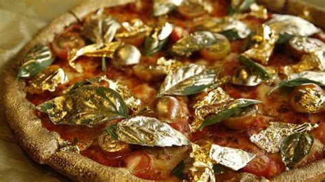 Pizza Design Co creates 23ct gold leaf pizza | Daily Telegraph