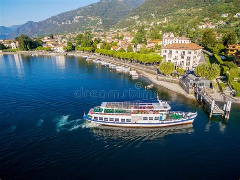 Lenno - Lake Como it - Aerial View Stock Image - Image of aerial, coast ...