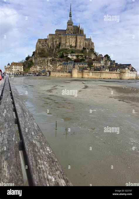 View of mont st Michel Stock Photo - Alamy