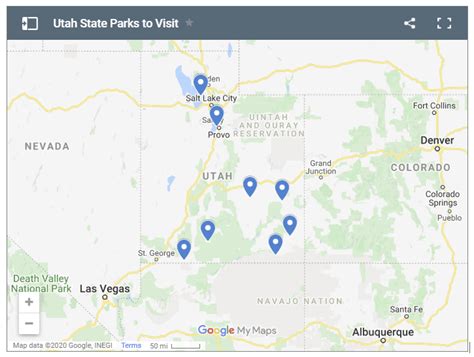 Utah Parks Map