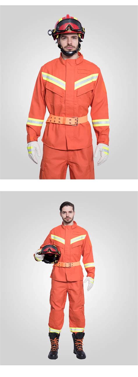 Safety Firefighter Emergency Rescue Uniform Fire Service Suit For ...