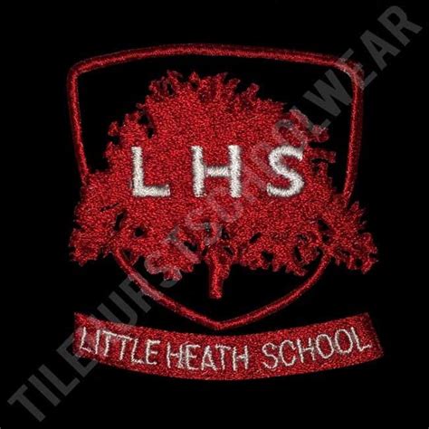 Little Heath School Jumper Red logo