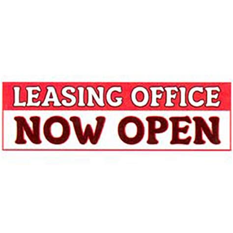 Leasing Office Open