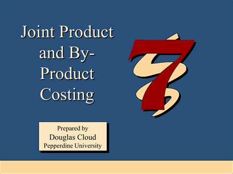 Joint Product and By- Product Costing