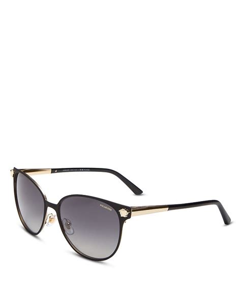 Versace Polarized Round Sunglasses, 57mm | Bloomingdale's