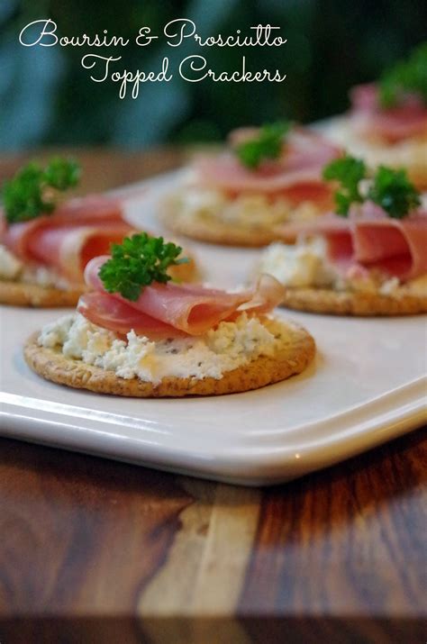 Boursin and Prosciutto Topped Crackers are an Easy Appetizer Recipe #BoursinCheese - Suburbia ...