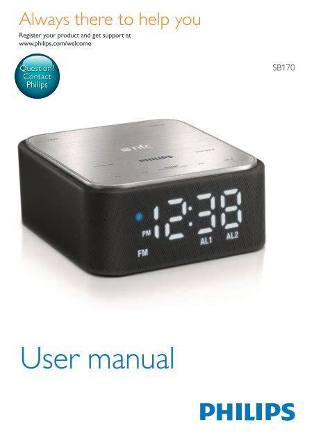 Philips Bluetooth speaker with clock radio - User manual - AEN